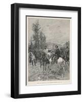 The Risorgimento the Meeting of Garibaldi with Vittorio Emanuele II King of Sardinia-Manastropa-Framed Art Print