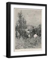 The Risorgimento the Meeting of Garibaldi with Vittorio Emanuele II King of Sardinia-Manastropa-Framed Art Print