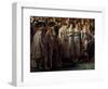 The Rite of Napoleon. Detail Depicting the Emperor's Brothers and Sisters during the Sacre of Emper-Jacques Louis David-Framed Giclee Print