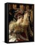 The Rite of Napoleon. Detail Representing Madame De La Rochefoucault and Madame Lavalette during Th-Jacques Louis David-Framed Stretched Canvas