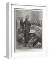 The Ritual Trial at Lambeth Palace, the Archbishop of Canterbury Offering Up the Opening Prayer-Thomas Walter Wilson-Framed Giclee Print