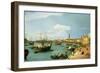 The Riva Degli Schiavoni, Looking West-Canaletto-Framed Premium Giclee Print