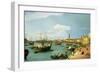 The Riva Degli Schiavoni, Looking West-Canaletto-Framed Premium Giclee Print