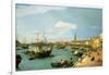 The Riva Degli Schiavoni, Looking West-Canaletto-Framed Giclee Print