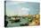 The Riva Degli Schiavoni, Looking West-Canaletto-Stretched Canvas