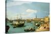 The Riva Degli Schiavoni, Looking West-Canaletto-Stretched Canvas