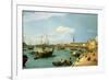 The Riva Degli Schiavoni, Looking West-Canaletto-Framed Giclee Print
