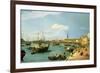 The Riva Degli Schiavoni, Looking West-Canaletto-Framed Giclee Print