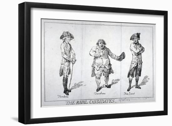 The Rival Candidates, 1784-Isaac Cruikshank-Framed Giclee Print