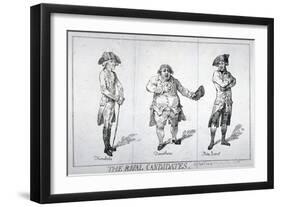 The Rival Candidates, 1784-Isaac Cruikshank-Framed Giclee Print