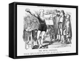 The Rival Con Jurors, 1869-John Tenniel-Framed Stretched Canvas