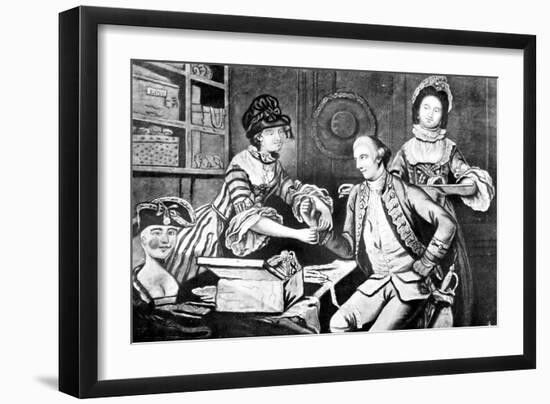 The Rival Milliners, 1770-John Collet-Framed Giclee Print