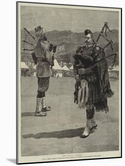 The Rival Pipers-null-Mounted Giclee Print