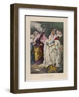 The Rival Queens, Mary Queen of Scots Defying Queen Elizabeth, 1857-72-N. and Ives, J.M. Currier-Framed Giclee Print