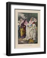 The Rival Queens, Mary Queen of Scots Defying Queen Elizabeth, 1857-72-N. and Ives, J.M. Currier-Framed Giclee Print