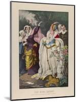 The Rival Queens, Mary Queen of Scots Defying Queen Elizabeth, 1857-72-N. and Ives, J.M. Currier-Mounted Giclee Print