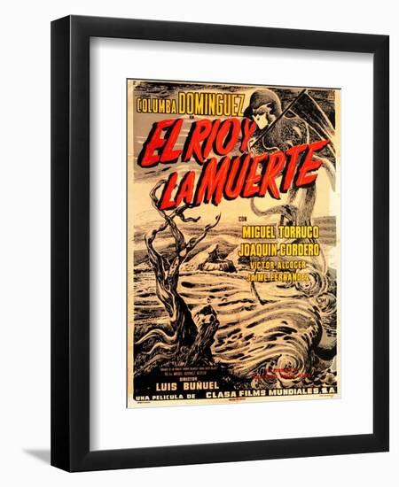 The River and Death, 1955 (El Rio y La Muerte)-null-Framed Giclee Print