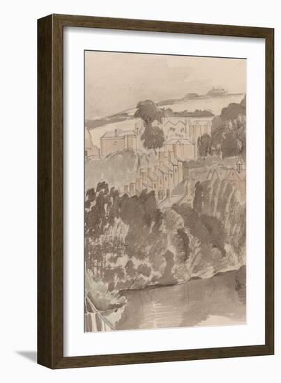 The River at Bures, Suffolk, C.1935 (Detail)-John Northcote Nash-Framed Giclee Print