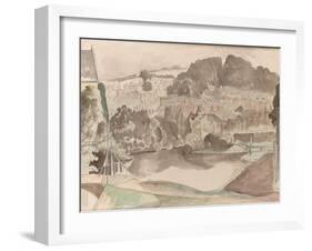The River at Bures, Suffolk, C.1935-John Northcote Nash-Framed Giclee Print