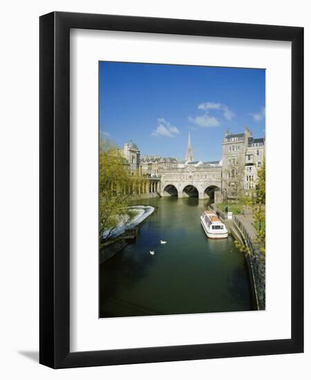 The River Avon and Pulteney Bridge, Bath, Avon, England, UK-Chris Nicholson-Framed Premium Photographic Print