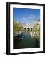 The River Avon and Pulteney Bridge, Bath, Avon, England, UK-Chris Nicholson-Framed Photographic Print