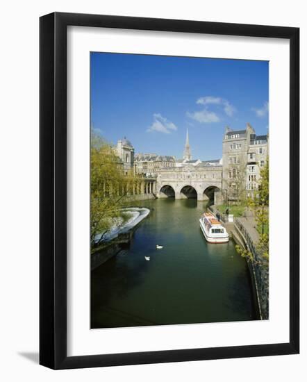 The River Avon and Pulteney Bridge, Bath, Avon, England, UK-Chris Nicholson-Framed Photographic Print