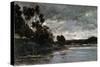 The River Bank, 1866-Charles François Daubigny-Stretched Canvas