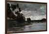 The River Bank, 1866-Charles François Daubigny-Framed Giclee Print