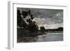 The River Bank, 1866-Charles François Daubigny-Framed Giclee Print