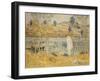 The River Bank, 1906-Childe Hassam-Framed Premium Giclee Print