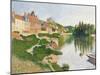 The River Bank, Petit-Andely, 1886-Paul Signac-Mounted Giclee Print