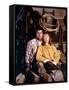 The River by Mark Rydell with Mel Gibson and Sissy Spacek, 1984 (photo)-null-Framed Stretched Canvas