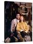 The River by Mark Rydell with Mel Gibson and Sissy Spacek, 1984 (photo)-null-Stretched Canvas