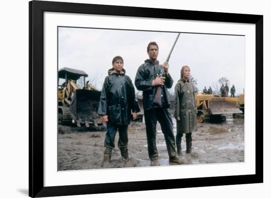 The River by Mark Rydell with Mel Gibson and Sissy Spacek, 1984 (photo)-null-Framed Photo