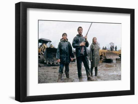 The River by Mark Rydell with Mel Gibson and Sissy Spacek, 1984 (photo)-null-Framed Photo