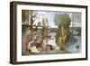 The River, c.1864-Pierre Puvis de Chavannes-Framed Giclee Print