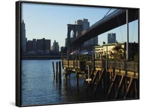 The River Cafe Under Brooklyn Bridge, Brooklyn, New York City, New York, USA-Amanda Hall-Framed Photographic Print