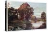 The River Cherwell, Below the Parks-William Matthison-Stretched Canvas