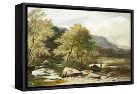 The River Conway, North Wales-Sidney Richard Percy-Framed Stretched Canvas