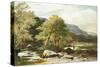 The River Conway, North Wales-Sidney Richard Percy-Stretched Canvas