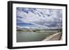 The River Danube, the Elisabeth Bridge, the Town of Pest-Massimo Borchi-Framed Photographic Print
