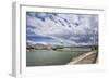 The River Danube, the Elisabeth Bridge, the Town of Pest-Massimo Borchi-Framed Photographic Print