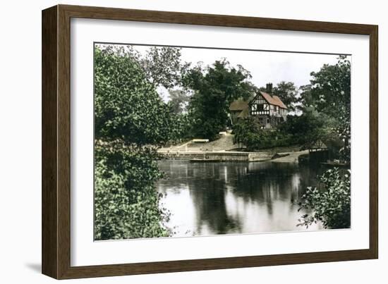 The River Dee at Chester, Cheshire, 1926-null-Framed Giclee Print