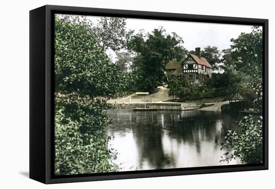 The River Dee at Chester, Cheshire, 1926-null-Framed Stretched Canvas