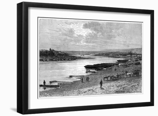 The River Dniester Seen from Near Moghilov, Russia, 1879-Barbant-Framed Giclee Print