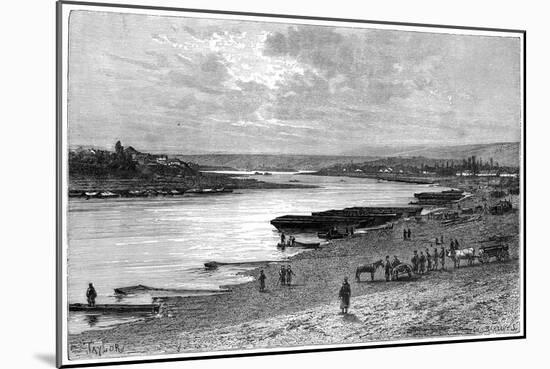 The River Dniester Seen from Near Moghilov, Russia, 1879-Barbant-Mounted Giclee Print