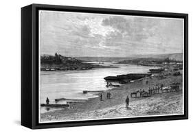 The River Dniester Seen from Near Moghilov, Russia, 1879-Barbant-Framed Stretched Canvas