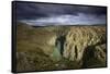 The river Douro crossing the wild and rocky gorges of the International Douro Nature Park, between -Mauricio Abreu-Framed Stretched Canvas