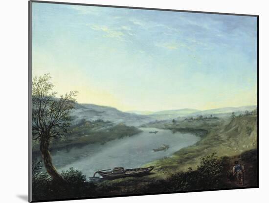 The River Elbe Near Blasewitz Beyond Dresden, C. 1800-Anton Graff-Mounted Giclee Print