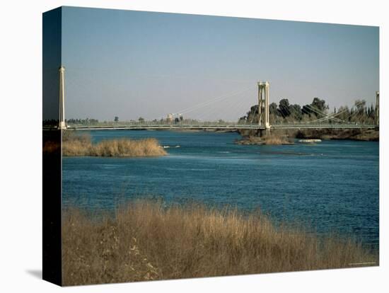 The River Euphrates at Deir Ez-Zur, Syria, Middle East-S Friberg-Stretched Canvas